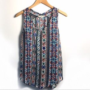 Pink Rose Printed Tank